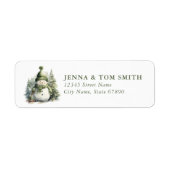 Snowman Return Address Labels (Voorkant)
