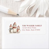 Snowman Return Address Labels (Insitu)