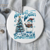 Snowman Ronde Button 6,0 Cm (In situ)