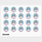 Snowman Ronde Sticker (Vel)