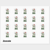 Snowman Ronde Sticker (Vel)