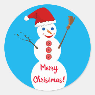 Snowman Ronde Sticker