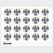 Snowman Ronde Stickers HAMbyWG (Vel)