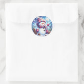 Snowman Round Stickers (Tas)