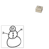 Snowman Rubberstempel (Gestempeld)