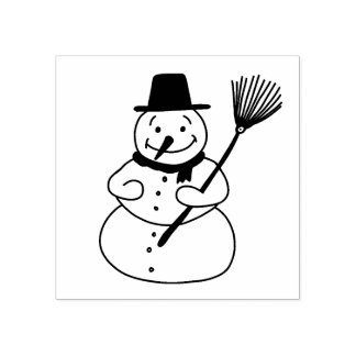 Snowman Rubberstempel
