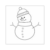 Snowman Rubberstempel (Afrduk)