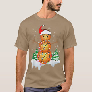 Snowman Santa Basketballen Light T-shirt