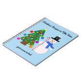 Snowman & sapin de Noël #3 Carnet Spiral (Côté gauche)