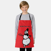 Snowman Schort (rood) (Gedragen)