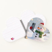 Snowman Selfie Spiral Notebook Notitieboek (Binnen)