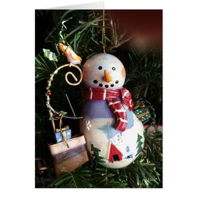 Snowman Sentimental Kerstmis (Voorkant)