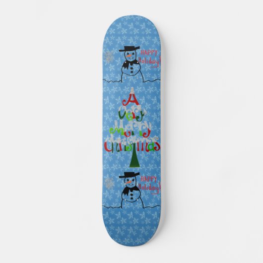 Snowman Skateboard (Voorkant)