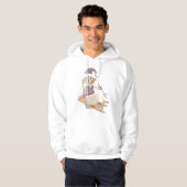 Snowman Skiing Hoodie (Voorkant volledig)