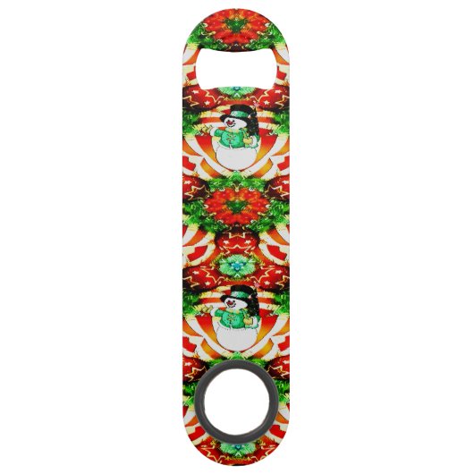 Snowman Slam Speed Flessenopener (Voorkant)