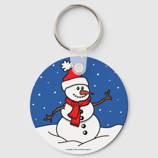 Snowman Sleutelhanger (Voorkant)