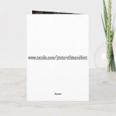 Snowman Smile Feestdagen Kaart (Achterkant)