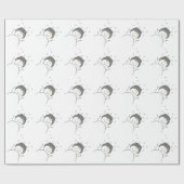 Snowman Smiling Cadeaupapier (Vlak)