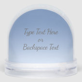 Snowman Snow Globe Personalized Winter Snowglobes (Arrière)