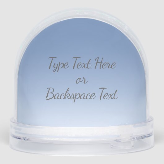 Snowman Snow Globe Personalized Winter Snowglobes (Arrière)