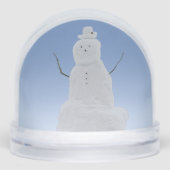 Snowman Snow Globe Personalized Winter Snowglobes Sneeuwbol (Voorkant)