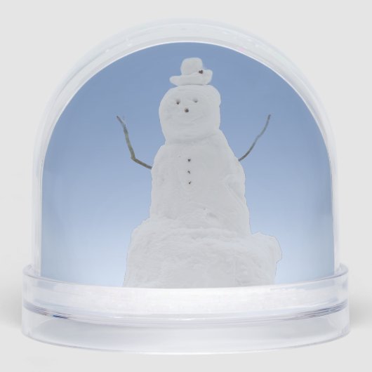 Snowman Snow Globe Personalized Winter Snowglobes Sneeuwbol (Voorkant)
