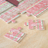 Snowman Snow Globe Retro Puzzle Art Legpuzzel (Zijkant)