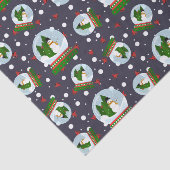 Snowman Snow Globes Tissuepapier (Detail)