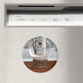 Snowman Snow Wereldbol Magneet (Insitu (Vaatwasser))