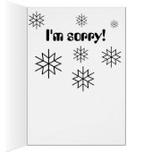 Snowman "SNOWBODY'S PERFECT" Ik ben mijn excuses (Binnen (Rechts))