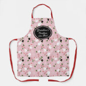 Snowman Snowflake Oma's Cookies Xmas Schort (Voorkant)