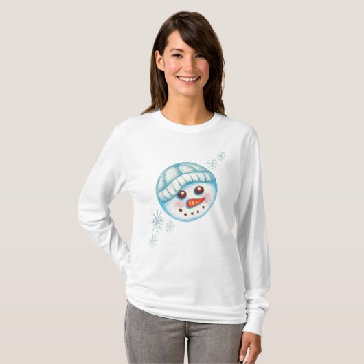 Snowman Snowflake T-shirt (Voorkant volledig)