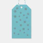  Snowman Snowflakes kerstcadeaus Cadeaulabel (Achterkant)