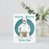 SNOWMAN SNOWMAN HIVER FUN ~ INVITATION D'INVITATIO (Debout devant)