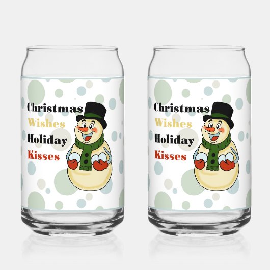 Snowman Soda Glass (Recto)