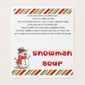 Snowman Soup Treat Bag Topp (Outside Unfolded)