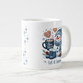 Snowman Specialty Mug Extra Grote Beker (Voorkant rechts)