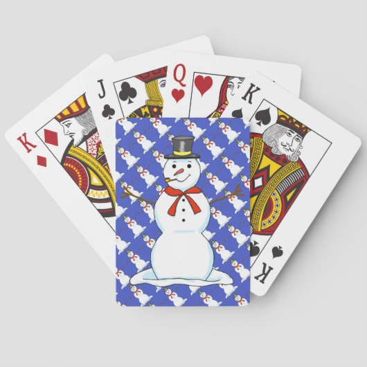 Snowman-speelkaarten Pokerkaarten (Achterkant)