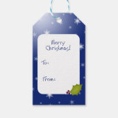 Snowman Stack kerstcadeau Label Cadeaulabel (Voorkant)