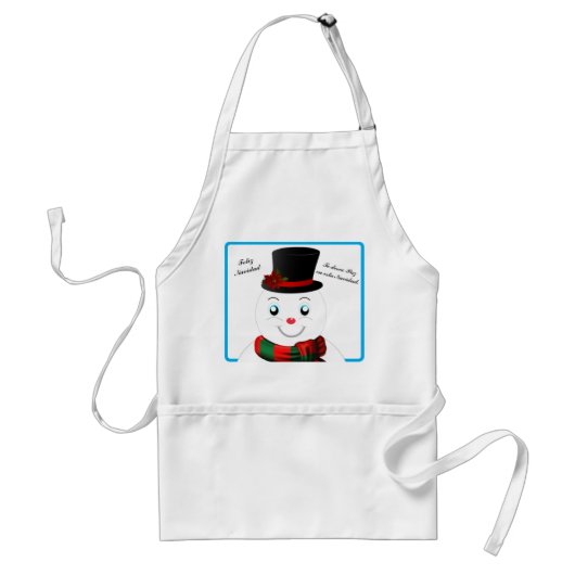 snowman standaard schort (Voorkant)