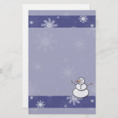Snowman Stationery Briefpapier (Voorkant / Achterkant)