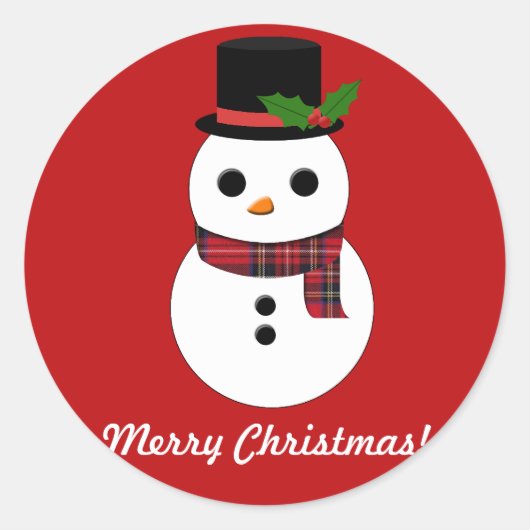 Snowman Sticker (Voorkant)
