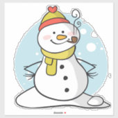 Snowman Sticker (Vel)