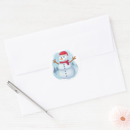 Snowman Sticker (Envelop)