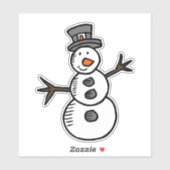 Snowman Sticker (Vel)