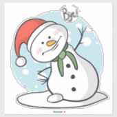 Snowman Sticker (Vel)