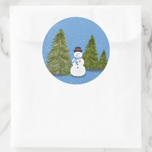 Snowman sticker  (Sac)