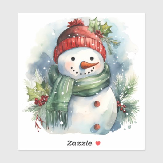 Snowman Sticker (Vel)