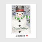  Snowman Sticker (Vel)