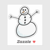 Snowman Sticker (Vel)